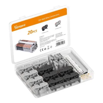 DIN bėgelio laidų jungčių rinkinys Sonoff 211 (20 vnt.)