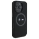 BMW dėklas iPhone 16 Pro Max telefonui M Silicone Printed Ring MagSafe, juodas