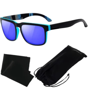 Trizand 21149 akiniai nuo saulės su poliarizacija ir UV400 filtru, juodi/mėlyni