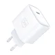 3mk Rayo 20W USB-C PD3.0 Wall Charger with 60W Cable - White