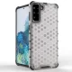 Dėklas Samsung Galaxy S22+ (S22 Plus) Honeycomb su TPU rėmeliu, juodas