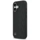 Mercedes dėklas iPhone 17 telefonui Leather Laurel Leaves MagSafe, juodas