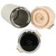 Termopuodelis su snapeliu ir LED temperatūros rodymu, 350ml, smėlio spalvos