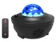 LED RGB žvaigždžių projektorius su Bluetooth garsiakalbiu ir pulteliu, juodas
