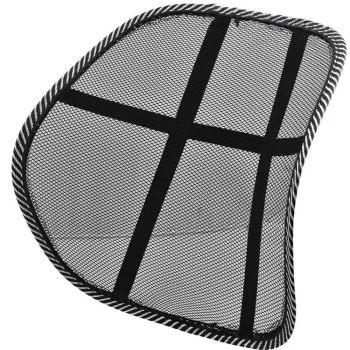 Ergonominė nugaros atrama kėdei ir automobilio sėdynei, juoda
