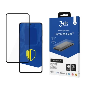 Grūdintas apsauginis stiklas 3mk HardGlass Max Samsung Galaxy S21+ 5G, juodas