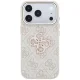 Guess 4G Big Resin Logo dėklas skirtas iPhone 17 Pro / 18 Pro, rožinis