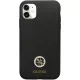 Guess Silicone Logo Strass 4G dėklas iPhone 11 / XR, juodas