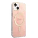 Guess GUBPP14SH4EACSP dėklo ir įkroviklio rinkinys iPhone 14, rožinis