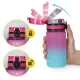 4Fizjo motyvacinė sportinė gertuvė, 500 ml, rožinė / mėlyna