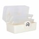 Large XL Medicine Organizer Box with 3 Tiers, 29x19x15.5 cm, White/Translucent