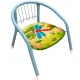 Kids metal chair with padded seat, 36×36 cm, for playroom or kitchen