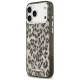 Karl Lagerfeld IML Leopard MagSafe dėklas iPhone 17 Pro Max telefonui, rudas