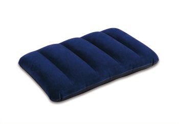 Intex Inflatable Velour Pillow 43x28x9 cm, Navy Blue