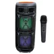Belaidė Bluetooth kolonėlė ABS-8208 su mikrofonu ir LED, 40W, juoda