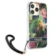 Apple iPhone 13 Pro Max 6.7\'\' Guess Flower Strap Case Cover (GUHCP13XHFLSB), Blue