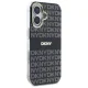 DKNY Repeat Texture Pattern With Stripe dėklas iPhone 16 su MagSafe, juodas