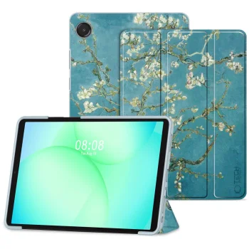 TechProtect SmartCase dėklas Samsung Galaxy Tab A9+ / A11+ 11.0, mėlyna/balta