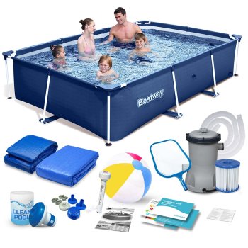 Karkasinis baseinas Bestway 56403N, 259x170x61 cm, rinkinys „15-in-1“