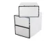 Shoe Organizer Box with Transparent Flap