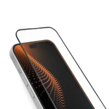 SBS apsauginis stiklas su D3O technologija ir aplikatoriumi, skirtas iPhone 16 Plus / iPhone 15 Plus