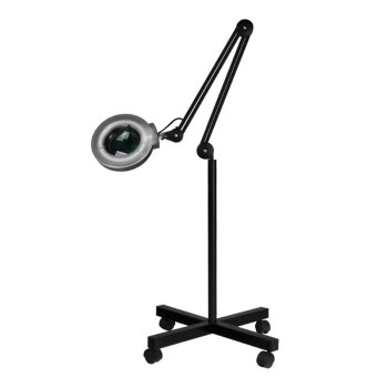Activeshop Kosmetologinė Lempa su Lupa S4 ir Stovu, 5 Dioptrijos, Juoda