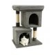 2-Level Cat Scratching Post with Bed and House, 67 cm