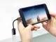 USB-C to USB-A 3.0 OTG adapter for phone, durable, black