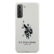 Samsung Galaxy S21+ Plus (SM-G996B) US Polo Silicone Logo Case Cover (USHCS21MSLHRWH), White