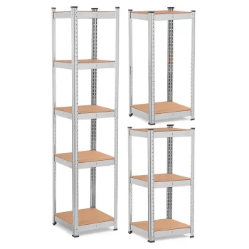Humberg 4819 Metal Storage Shelving Unit 180x40x40 cm