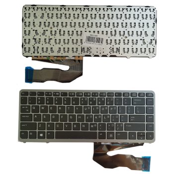 HP EliteBook 840 G1 / 850 G1 klaviatūra su rėmeliu (US), juoda/sidabrinė