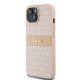 DKNY Mono Stripe & Metal Logo dėklas iPhone 15 Plus / 14 Plus, rožinis