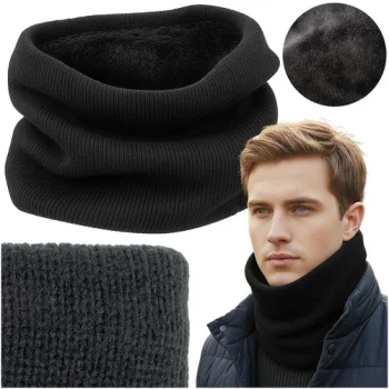 Trizand Men's Winter Neck Warmer Black