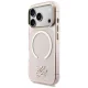Karl Lagerfeld IML KL Script Logo MagSafe dėklas iPhone 17 Pro Max, rožinis