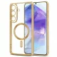 Tech-Protect MagFlex MagSafe dėklas Samsung Galaxy A27 5G, skaidrus / auksinis