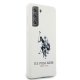 Samsung Galaxy S21+ Plus (SM-G996B) US Polo Silicone Logo Case Cover (USHCS21MSLHRWH), White