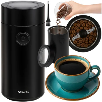 Ruhhy 26219 Electric Coffee Grinder 150W, Black