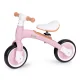 ECOTOYS 3-in-1 Kids Balance Bike with Pedals and Training Wheels, Pink
