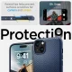 Spigen Mag Armor dėklas su MagSafe, skirtas iPhone 15 Plus, mėlynas