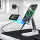 Choetech XCC-1068 PD 60W USB-C į USB-C laidas su ekranu 1.2 m, mėlynas