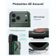 ESR Cyber Tough MagSafe dėklas telefonui iPhone 18 Pro / 17 Pro, žalias