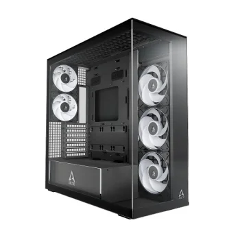 Kompiuterio korpusas ARCTIC Xtender E-ATX su grūdintu stiklu, juodas
