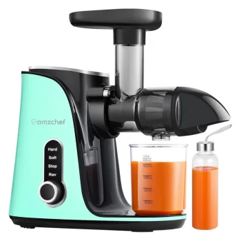 Lėtaeigė sulčiaspaudė AMZCHEF GM3001-GN, žalios spalvos
