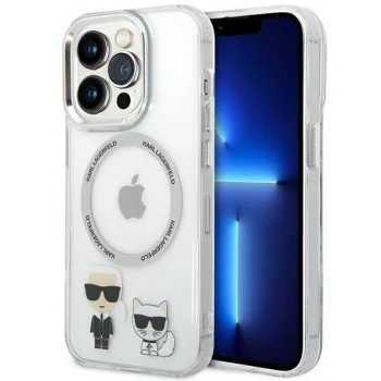 Karl Lagerfeld Karl & Choupette Aluminum MagSafe Case for iPhone 14 Pro Max