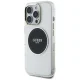 Guess IML Metal Colored Circle Classic Logo MagSafe dėklas iPhone 16 Pro, juodas