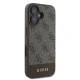 Guess 4G Bottom Stripe dėklas, skirtas iPhone 16, rudas