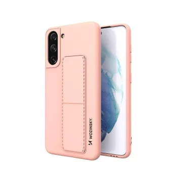 Dėklas Wozinsky Kickstand Case su stovu Samsung Galaxy S21+ 5G, rožinis