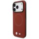 BMW dėklas iPhone 17 Pro telefonui M FW Metal Logo MagSafe, raudonas