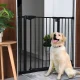 Ecotoys Safety Gate for Stairs and Doors, 74-132 cm, Black