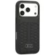 Dėklas iPhone 18 Pro / 17 Pro Audi Leather Case MagSafe, odinis, juodas